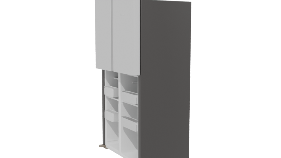 Sleek Modern Refrigerator 3D Model - Professional 3D Model Render 13