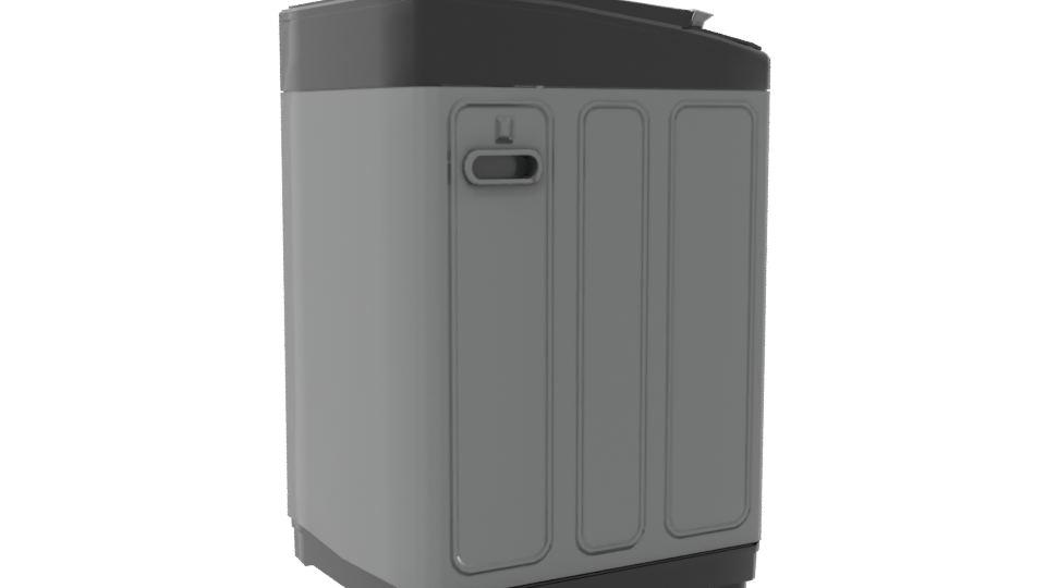 Stylish Top-Load Washing Machine 3D - Professional 3D Model Render 7