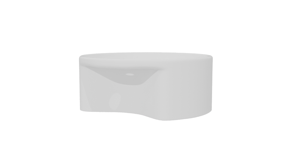 Sleek Freestanding Bathroom Sink Model - Professional 3D Model Render 6