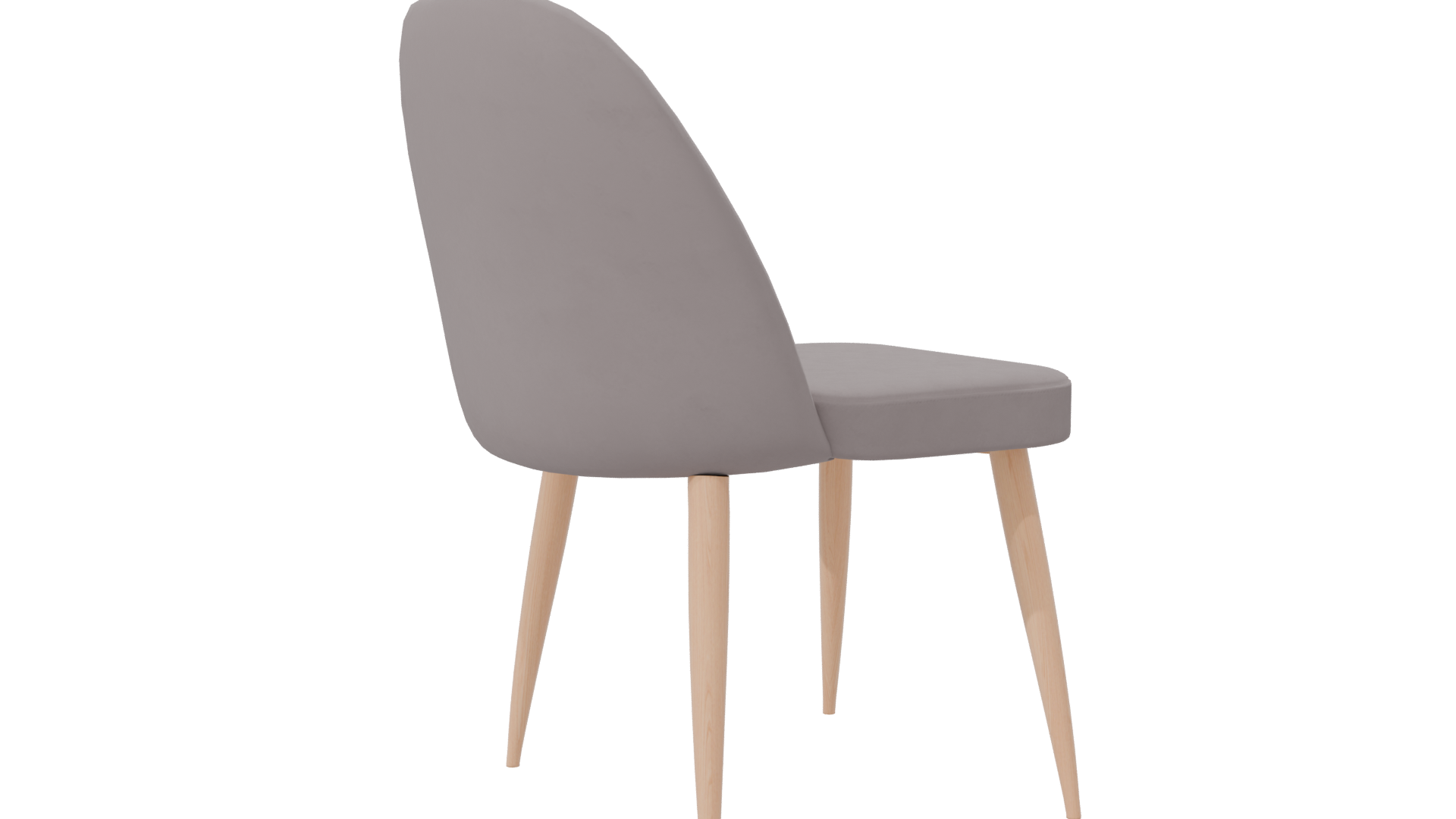 Stylish Velvet Dining Chair 3D Model - Professional 3D Model Render 7