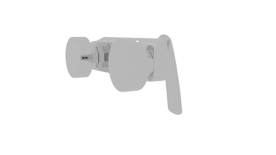 Stylish Chrome Faucet Model 3D - Professional 3D Model Render 7