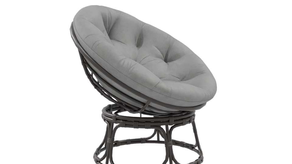 Stylish Fabric Lounge Chair Model - Professional 3D Model Render 9