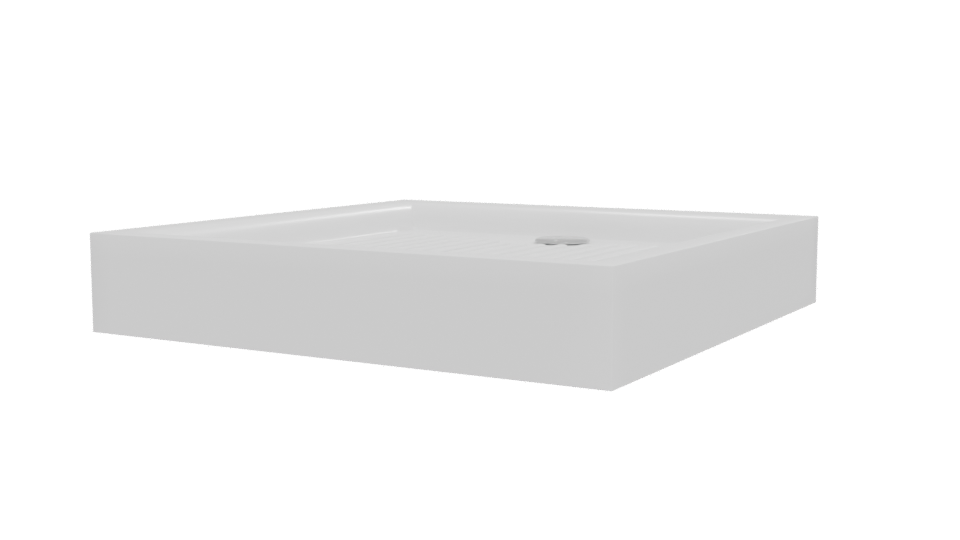 Stylish Square Shower Base 3D - Professional 3D Model Render 12