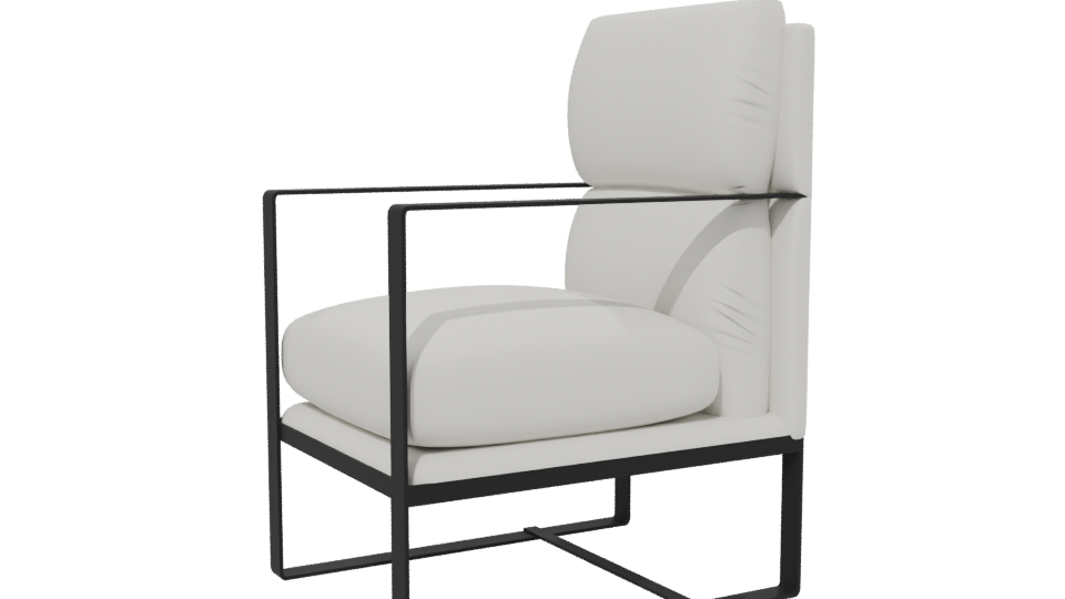 Stylish Modern Armchair 3D - Professional 3D Model Render 13