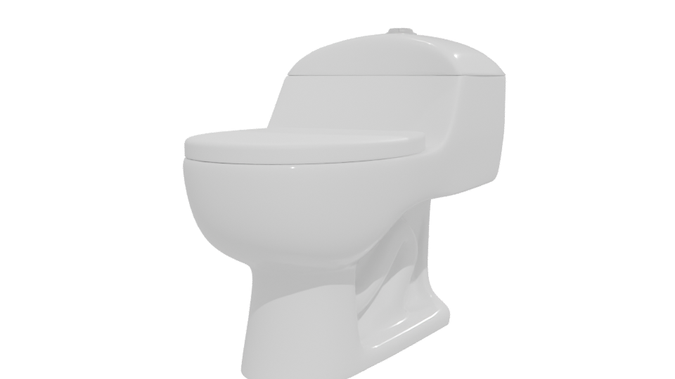 Stylish Bathroom Toilet 3D Model - Professional 3D Model Render 12