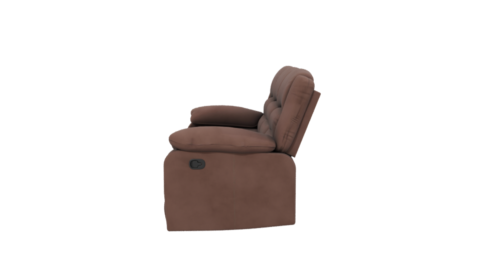Stylish Brown Sofa 3D Model - Professional 3D Model Render 2