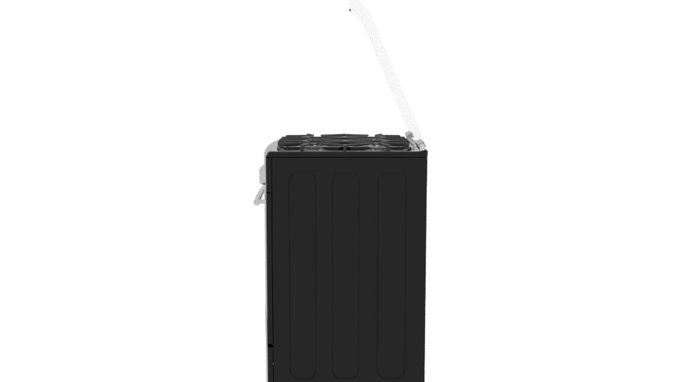 Stylish Gas Range 3D Model - Professional 3D Model Render 2