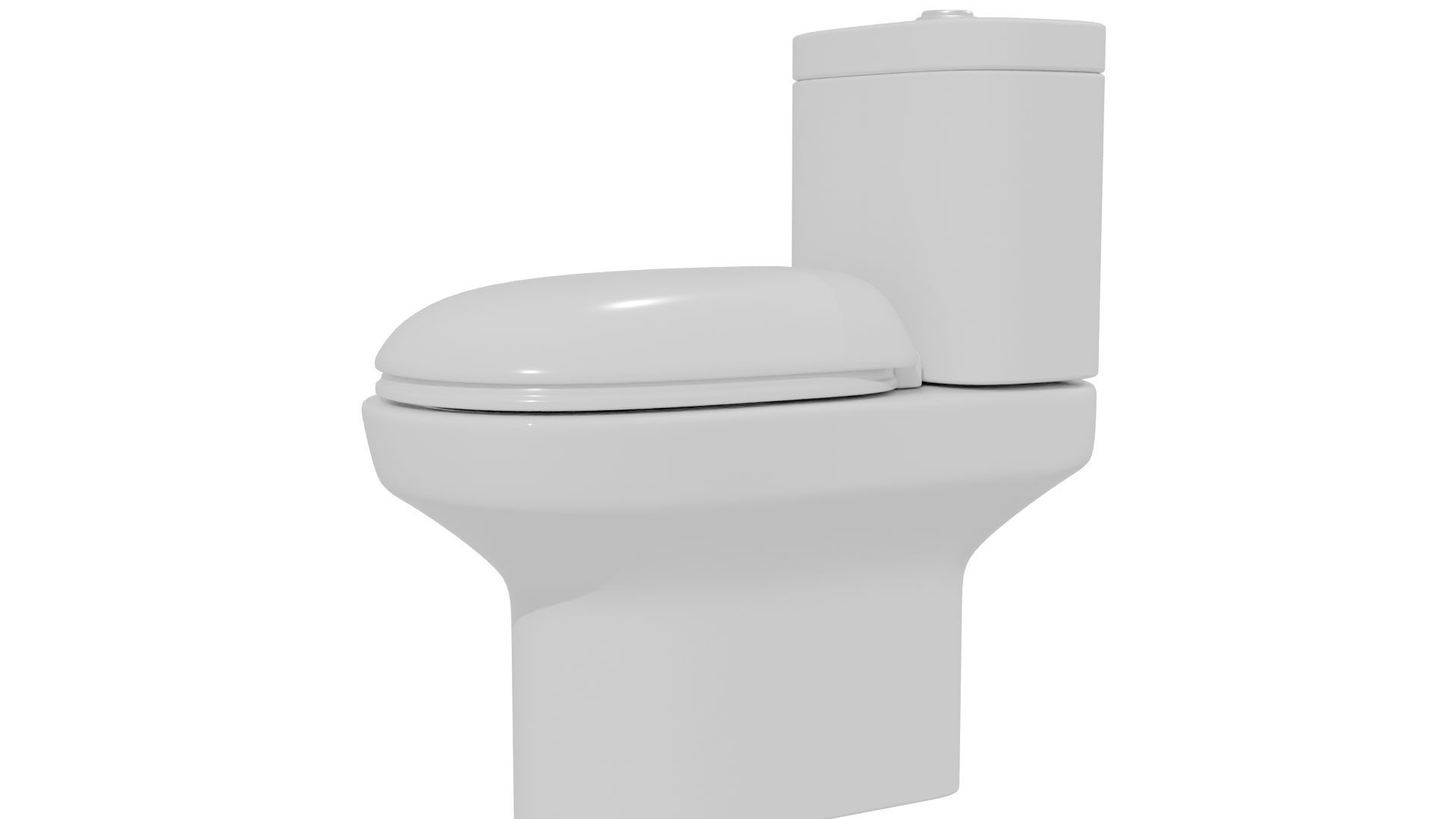 Sleek Modern Bathroom Toilet 3D Model - Professional 3D Model Render 25