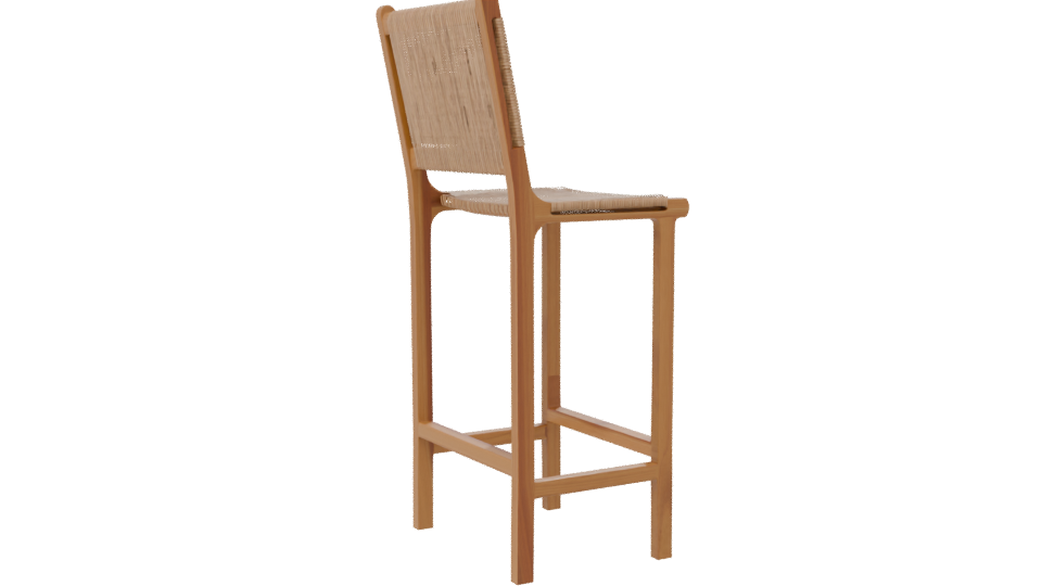 Stylish Bar Stool 3D Model - Professional 3D Model Render 7