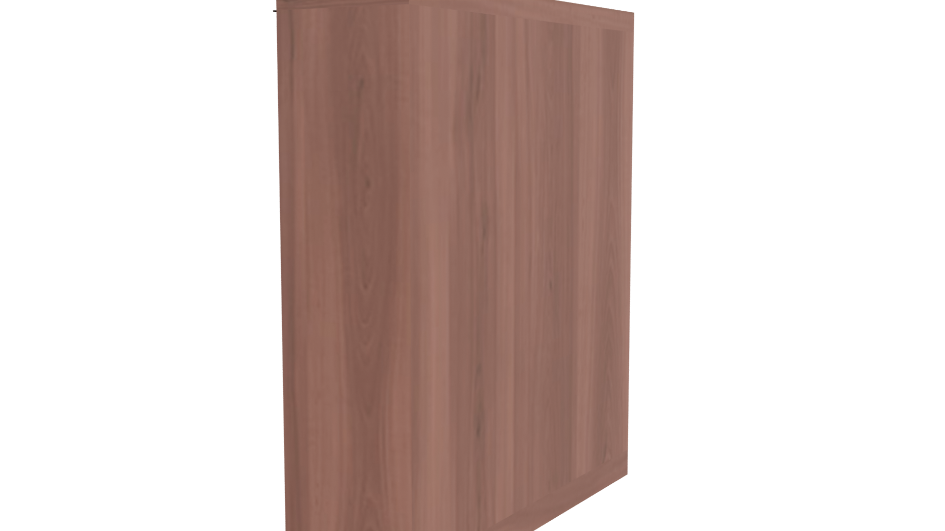 Elegant Wooden Wardrobe 3D Model - Professional 3D Model Render 3