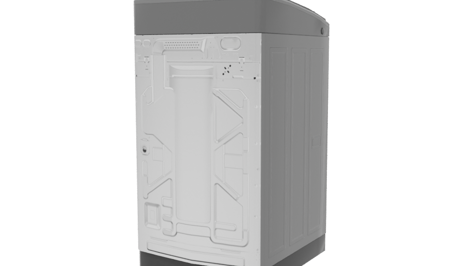 Stylish Top-Load Washing Machine 3D - Professional 3D Model Render 6