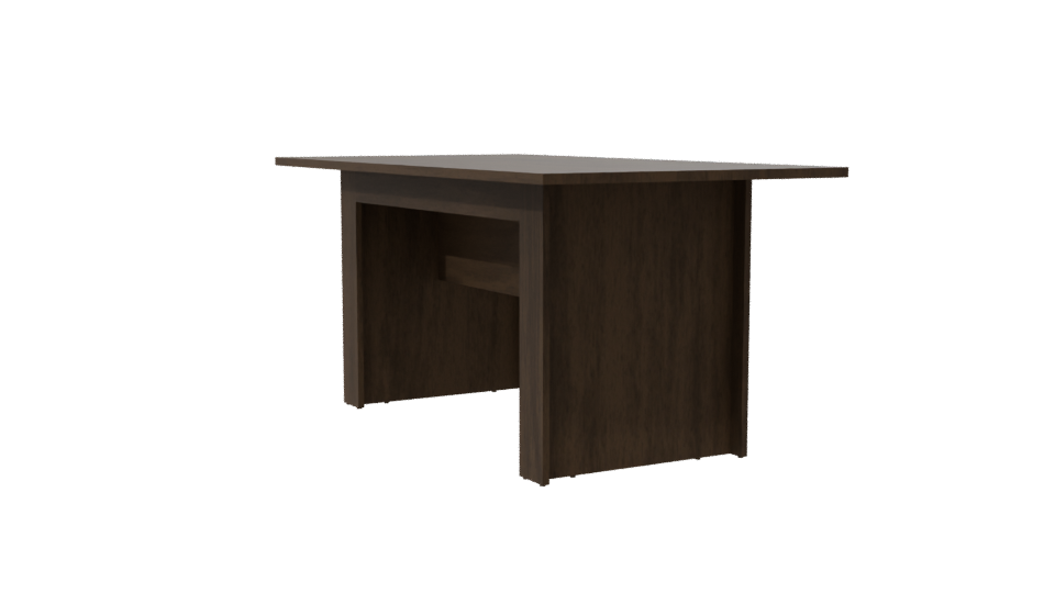 Elegant Wooden Dining Table Model - Professional 3D Model Render 7