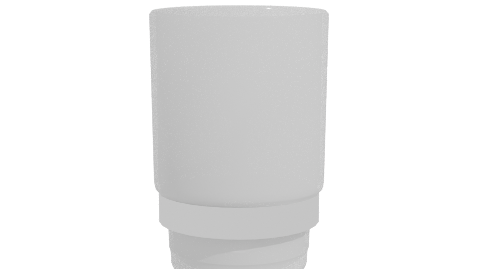 Stylish Glass Tumbler with Metal Base 3D Model - Professional 3D Model Render 11