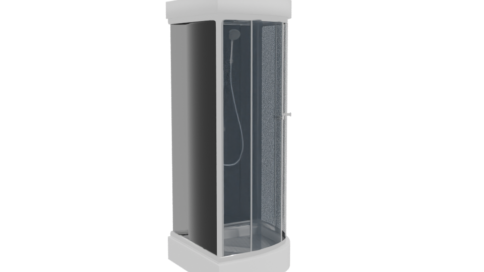 Stylish Shower Cubicle 3D Model - Professional 3D Model Render 10