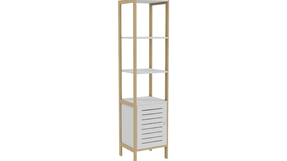 Stylish Modern Storage Shelf 3D - Professional 3D Model Render 10