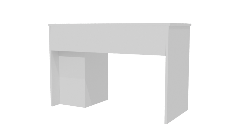 Minimalist Desktop Table 3D Model - Professional 3D Model Render 6