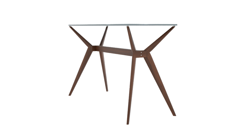 Stylish Wooden Accent Table 3D - Professional 3D Model Render 10