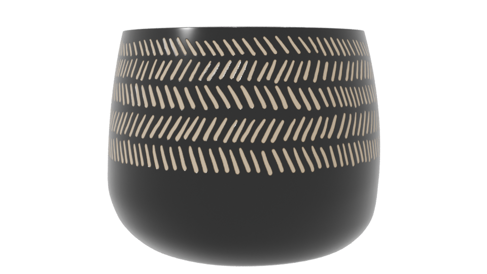 Stylish Decorative Pot Model - Professional 3D Model Render 7