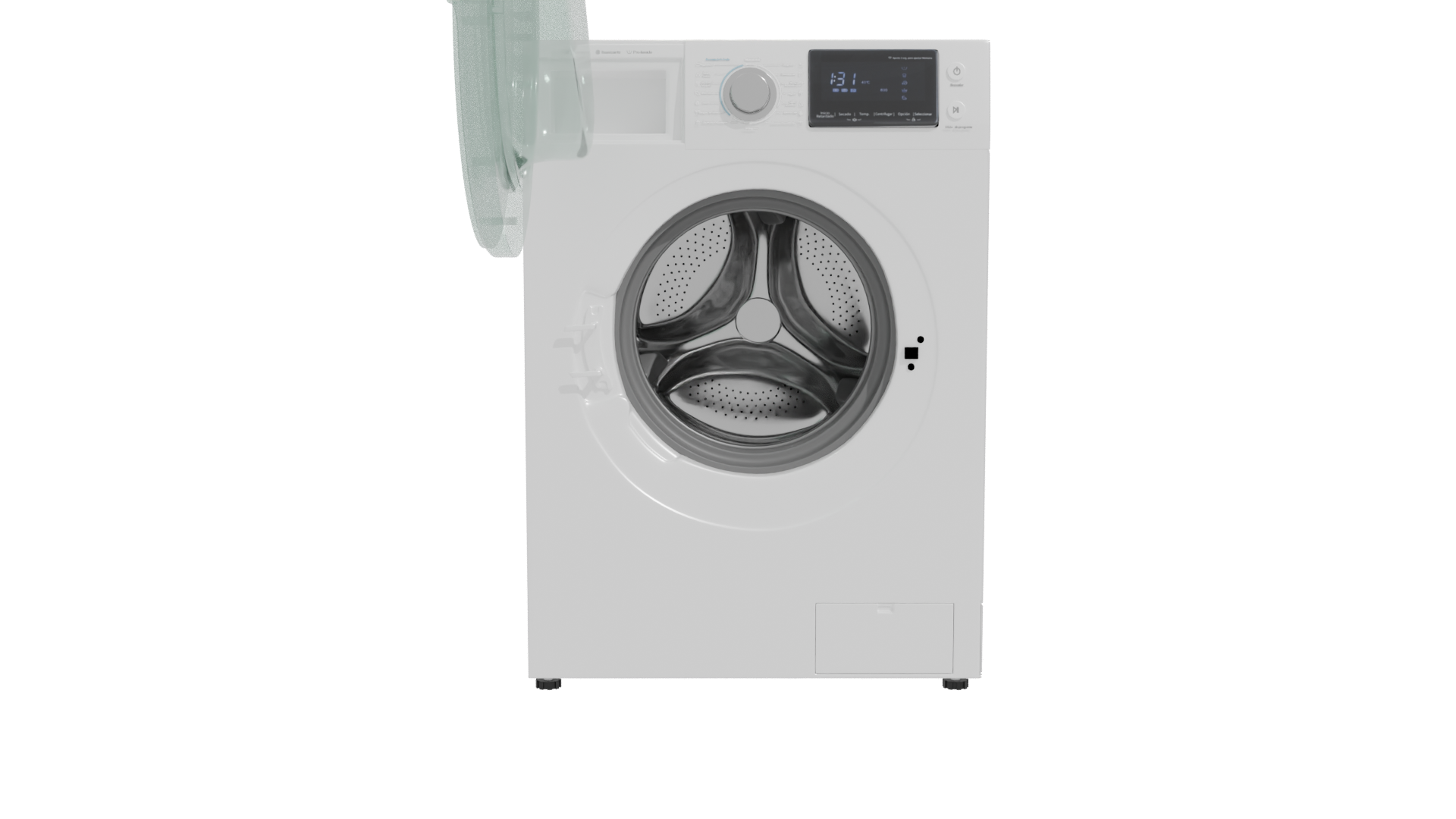 Modern Household Washing Machine 3D - Professional 3D Model Render 11