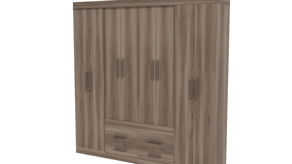 Modern Closet Napoles 3D Model - Professional 3D Model Render 12