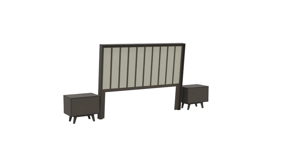 Stylish Bedroom Furniture Set 3D - Professional 3D Model Render 4