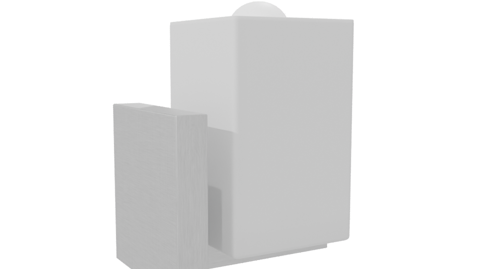 Minimalist White Paper Towel Dispenser 3D Model - Professional 3D Model Render 7