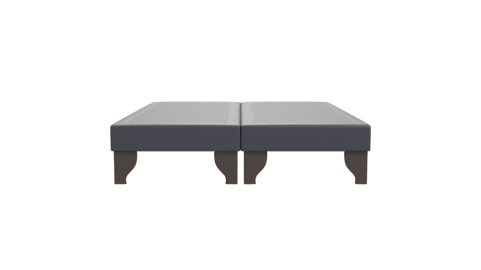 European Bed Base 3D Model - Professional 3D Model Render 11