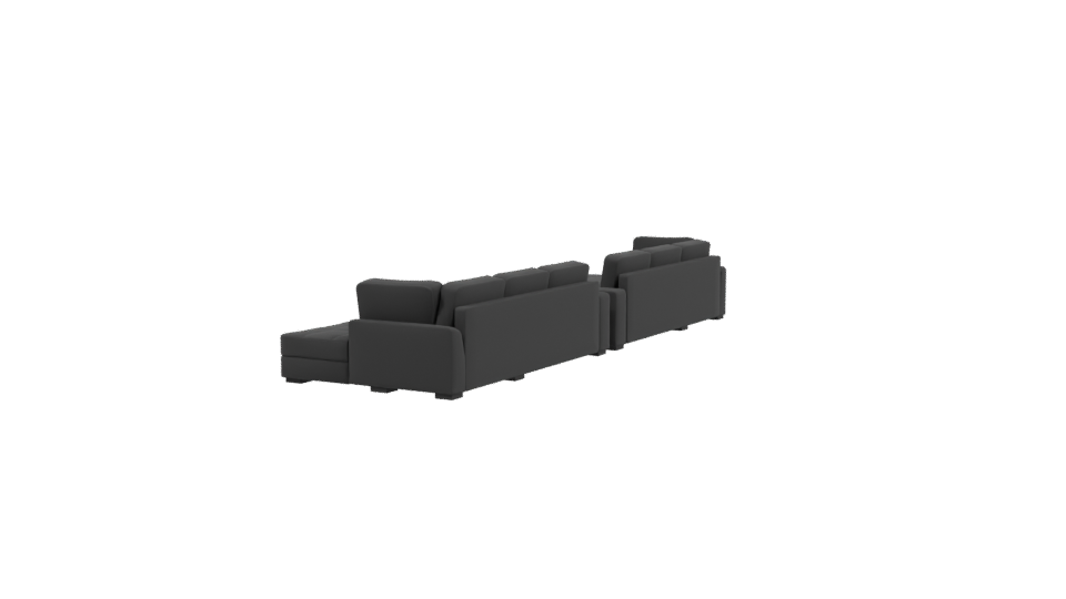 Stylish Modular Sofa Set 3D - Professional 3D Model Render 3