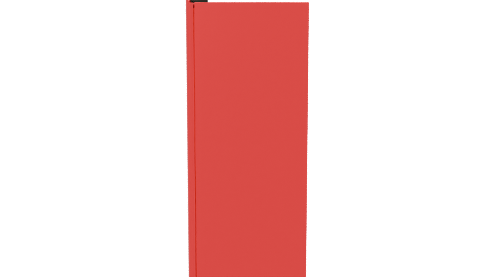 Stylish Retro Refrigerator 3D Model - Professional 3D Model Render 2