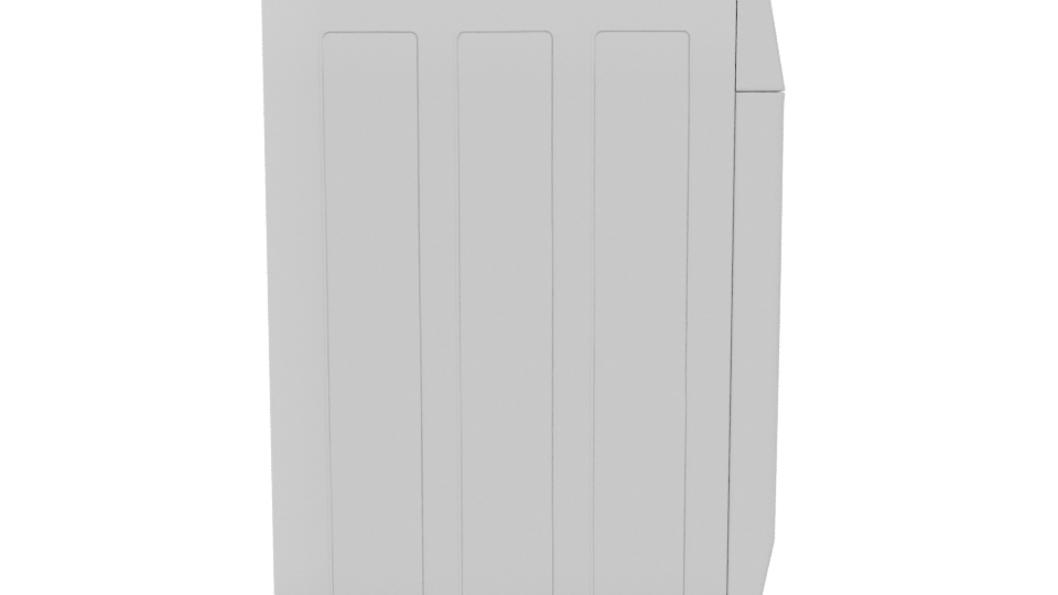 Stylish Front Load Washer 3D - Professional 3D Model Render 8