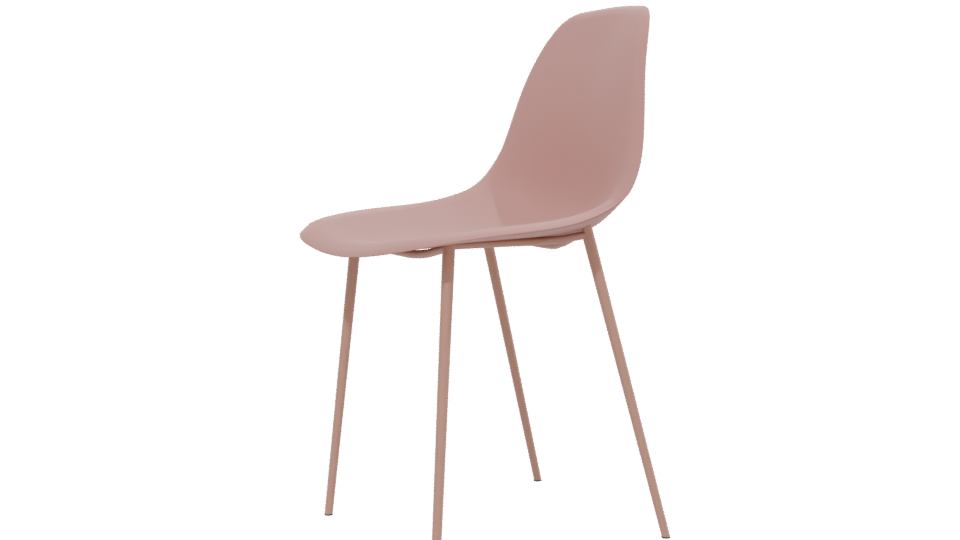 Stylish Minimalist Dining Chair 3D - Professional 3D Model Render 13