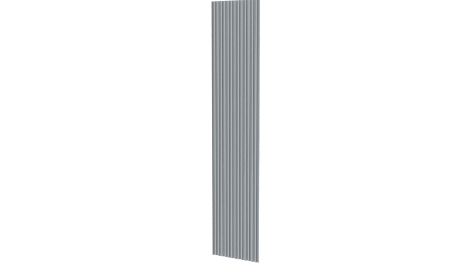 Stylized Vertical Slatted Panel Model - Professional 3D Model Render 6