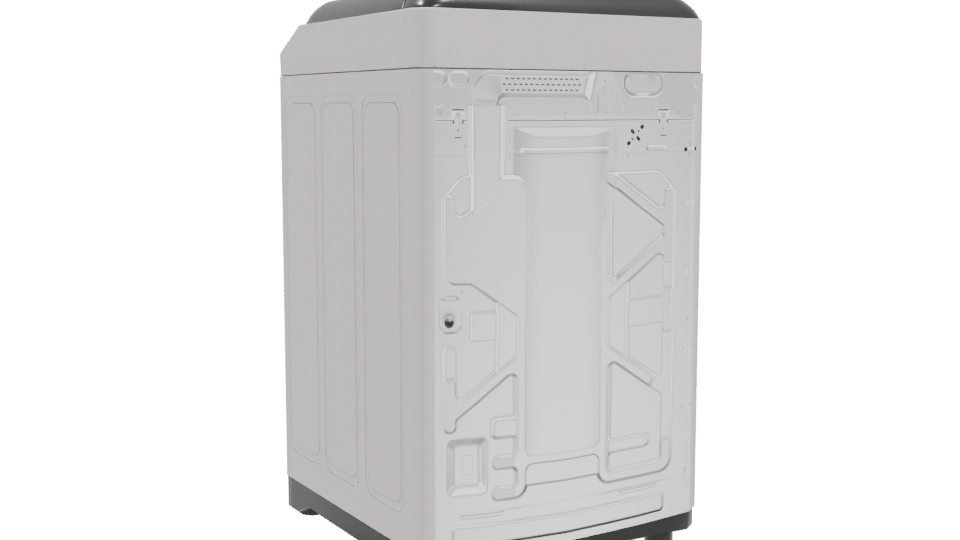 Stylish Household Washing Machine 3D - Professional 3D Model Render 4