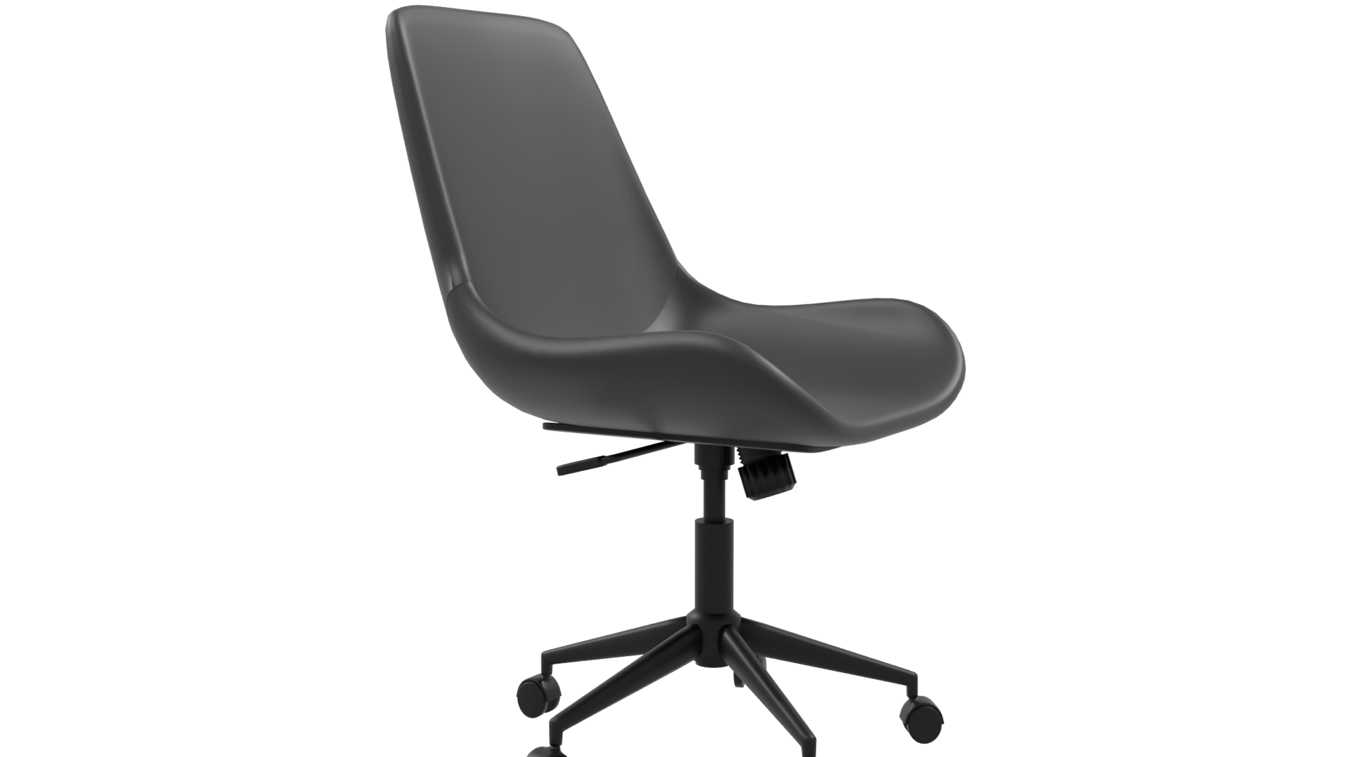 Stylish Black Office Chair 3D - Professional 3D Model Render 9