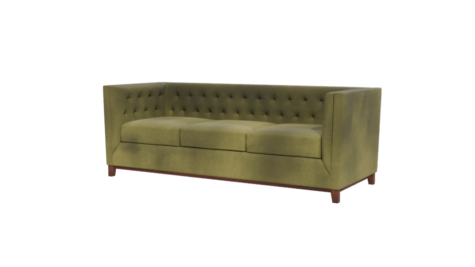 Elegant Fabric Sofa 3D Model - Professional 3D Model Render 12