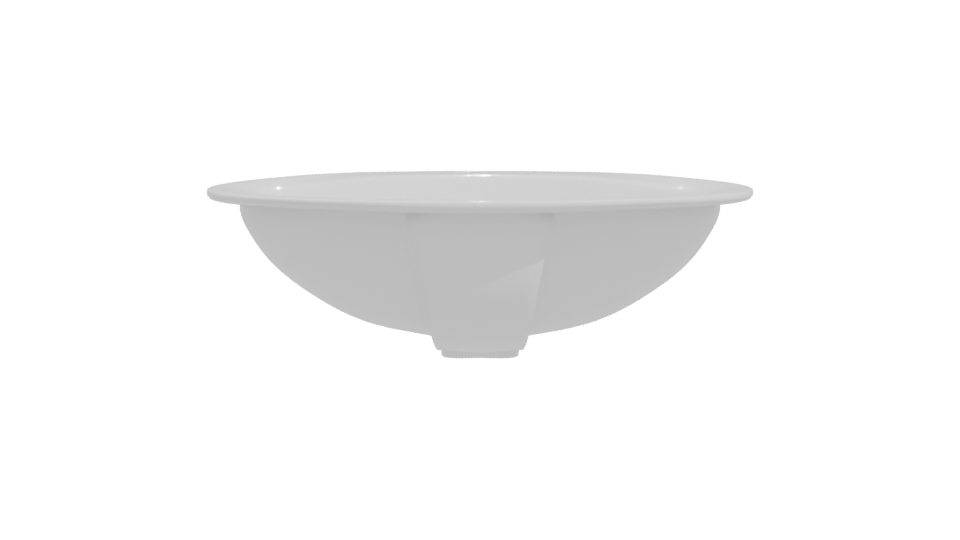 Elegant Round Ceramic Sink 3D Model - Professional 3D Model Render 11