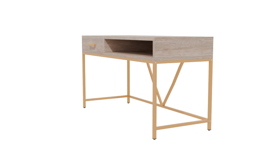 Elegant Minimalist Desk 3D Model - Professional 3D Model Render 13