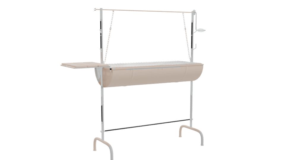 Heavy-Duty Outdoor BBQ Grill 3D - Professional 3D Model Render 10