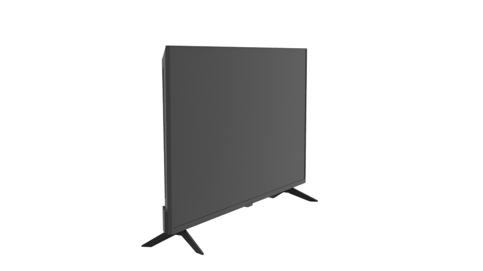 Sleek Flat Screen TV Model - Professional 3D Model Render 9