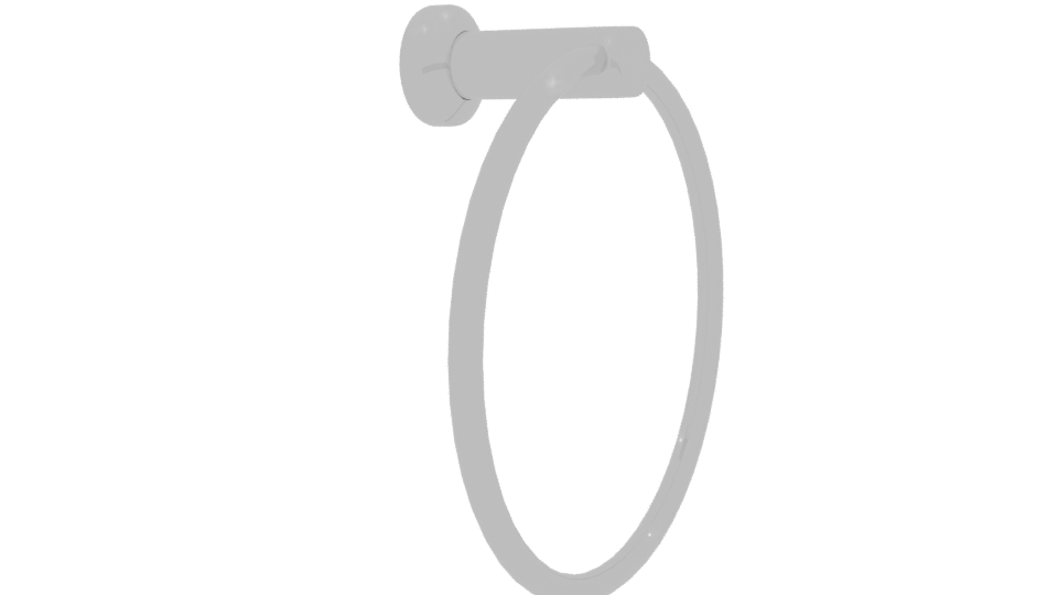 Elegant Circular Wall Ring 3D - Professional 3D Model Render 9