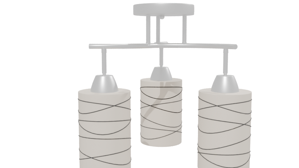 Stylish Modern Chandelier 3D - Professional 3D Model Render 13