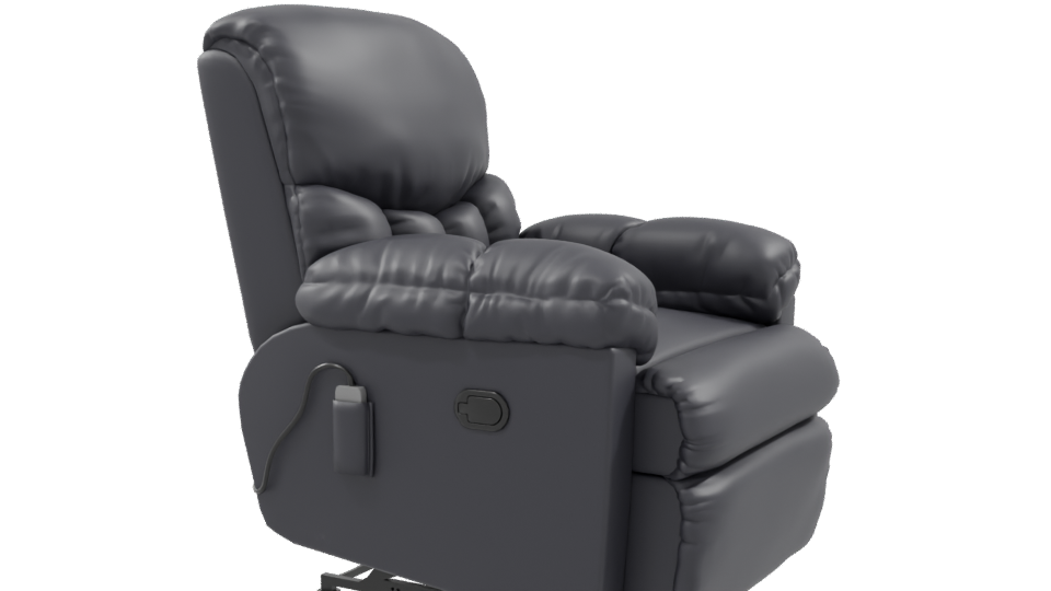 Comfortable Recliner Armchair 3D Model - Professional 3D Model Render 9