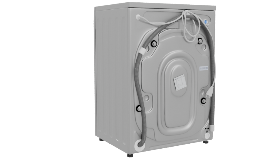 Modern Household Washing Machine 3D - Professional 3D Model Render 4