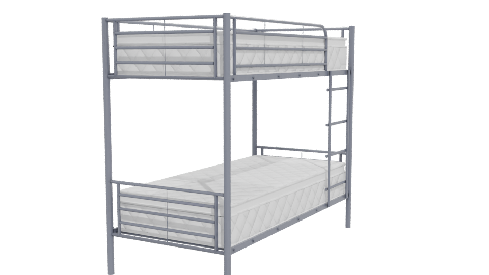 Industrial Bunk Bed 3D Model - Professional 3D Model Render 12