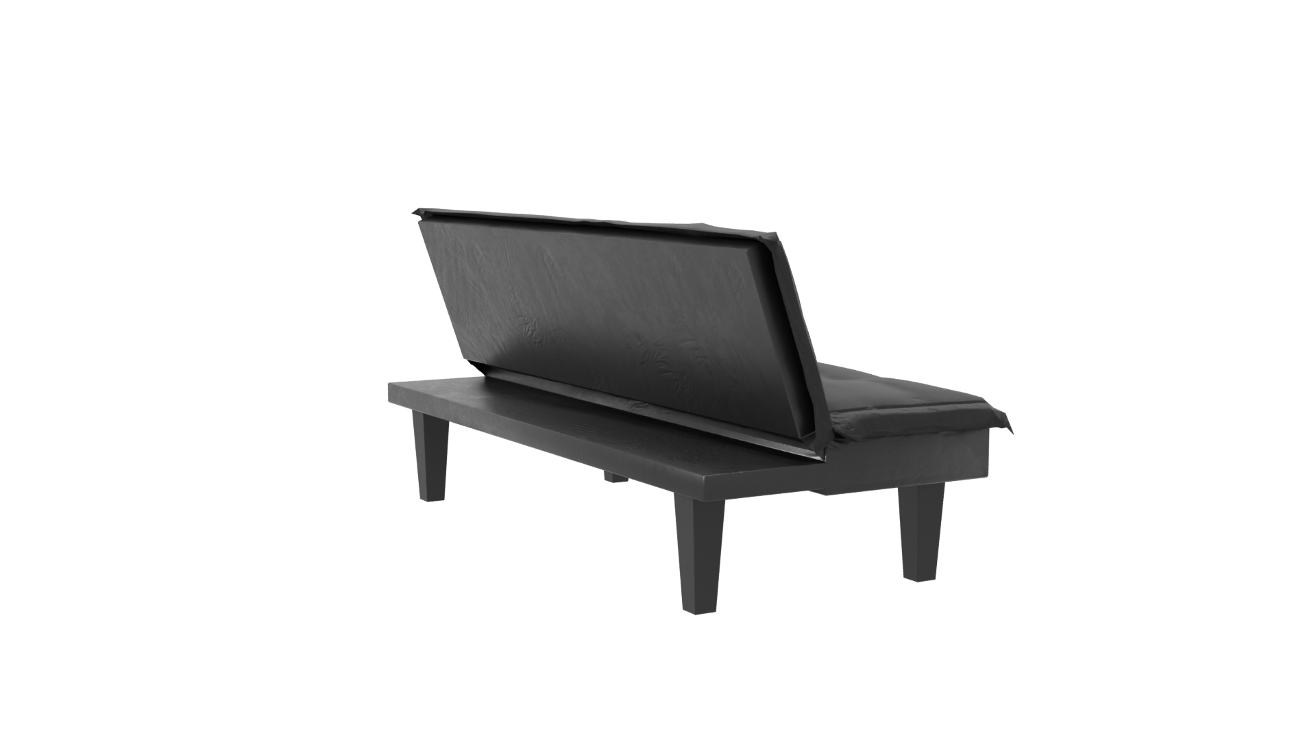 Stylish Black Sofa 3D Model - Professional 3D Model Render 7