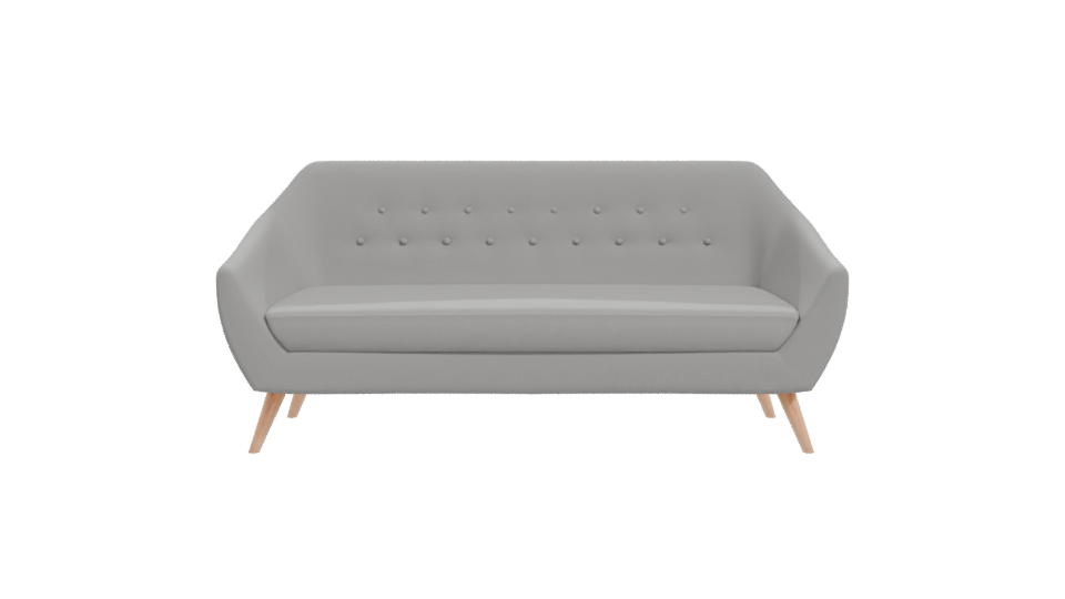 Contemporary Fabric Sofa 3D Model - Professional 3D Model Render 11