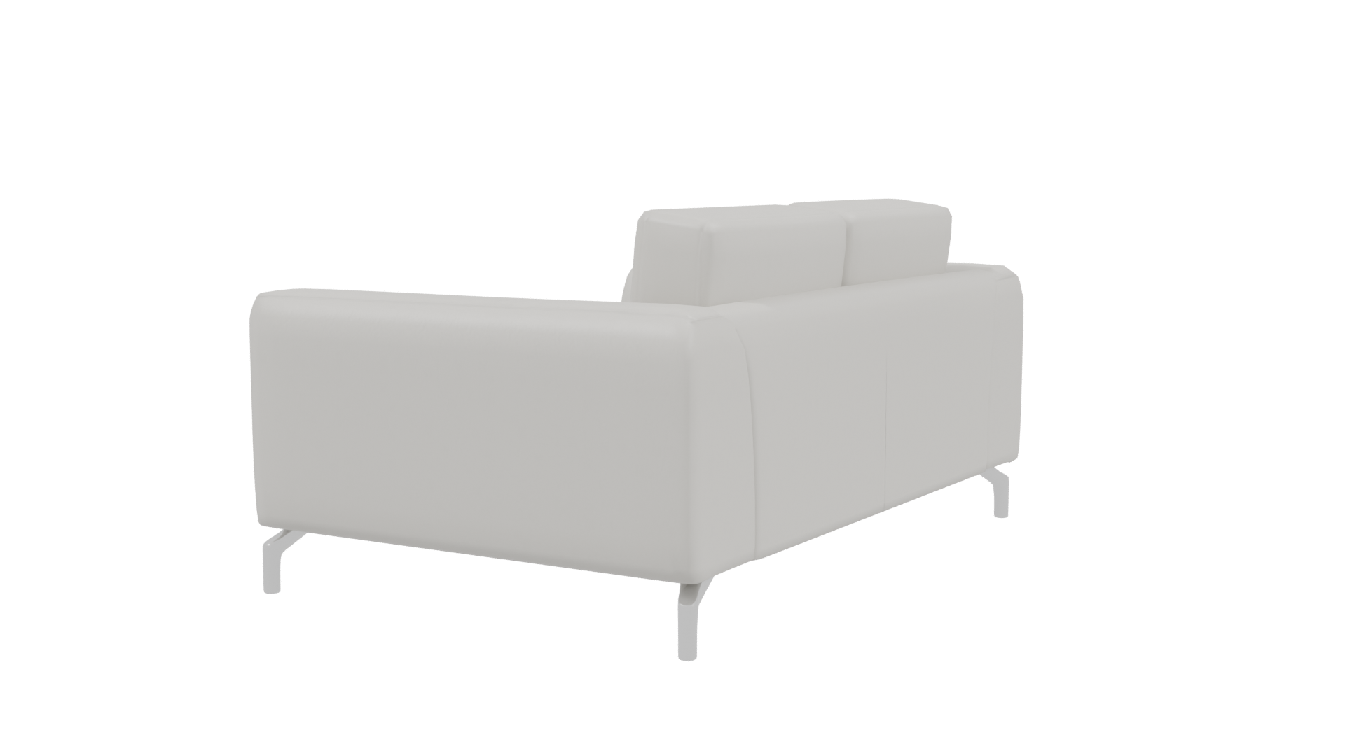 Minimalist White Sofa 3D Model - Professional 3D Model Render 3