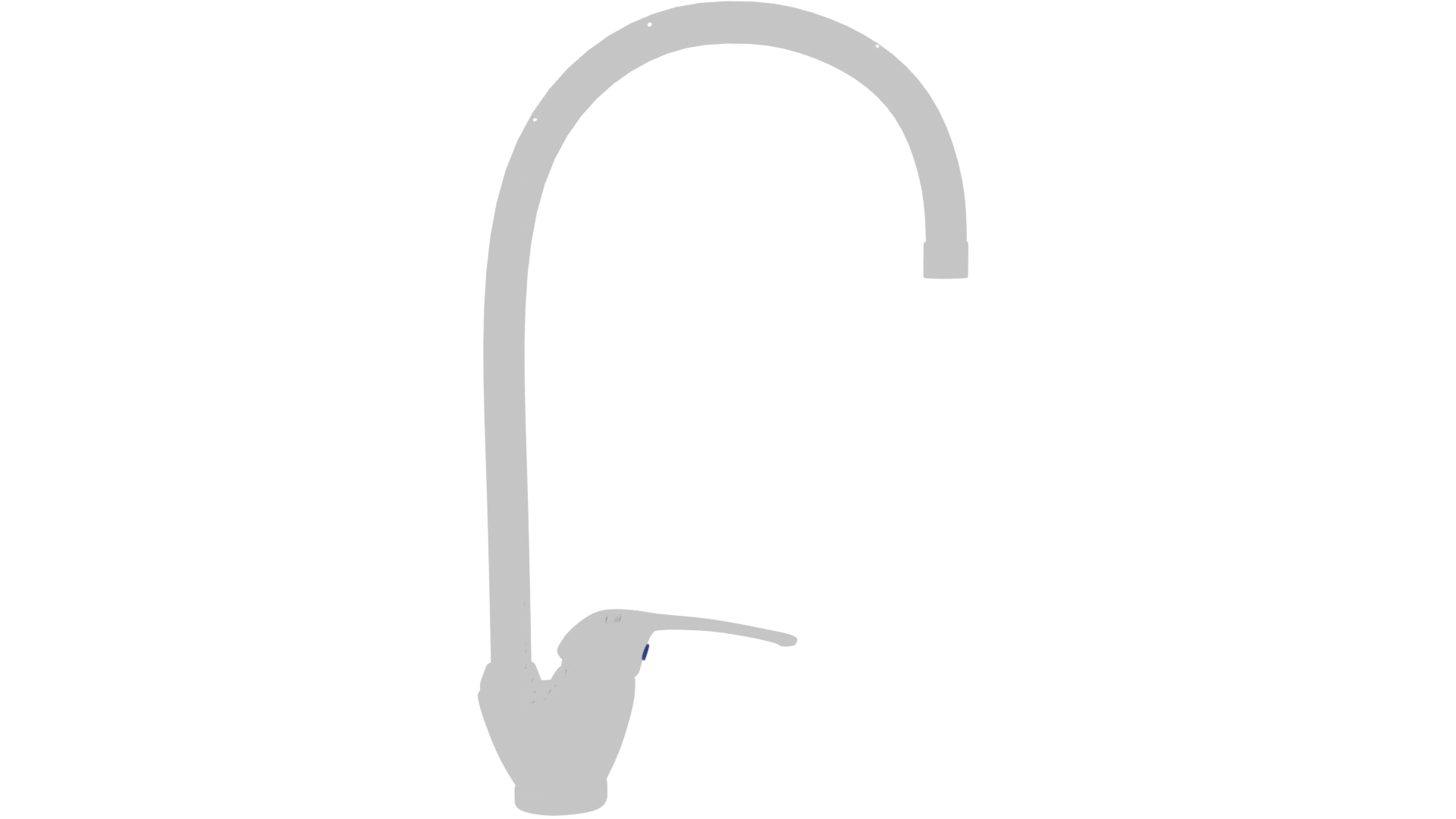 Stylish Modern Kitchen Faucet 3D - Professional 3D Model Render 8