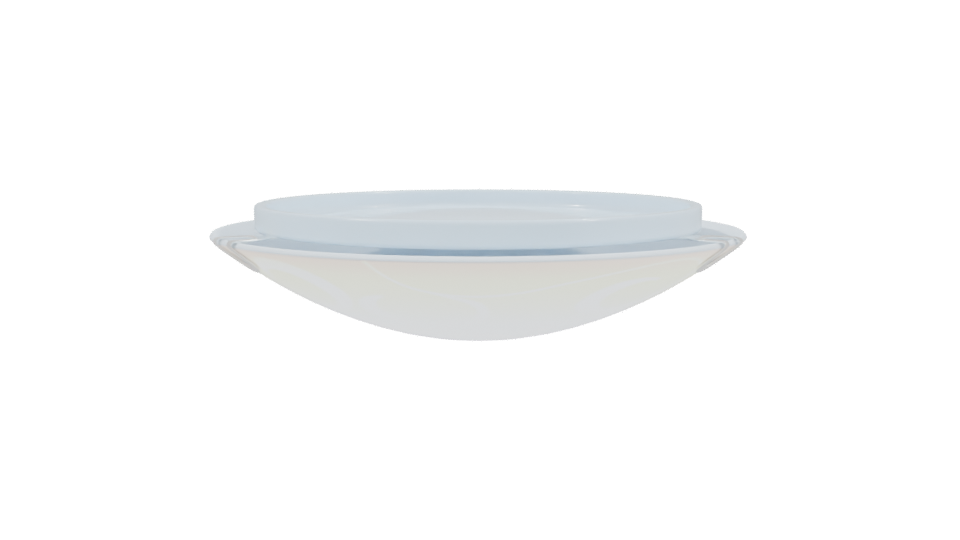 Elegant Ceramic Dish 3D Model - Professional 3D Model Render 3