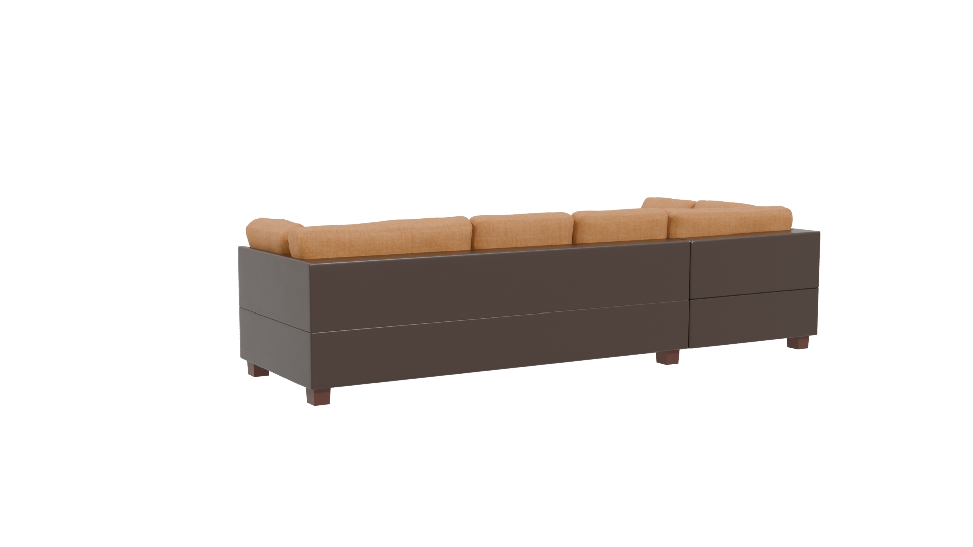 Modern L-Shaped Sofa 3D Model - Professional 3D Model Render 4